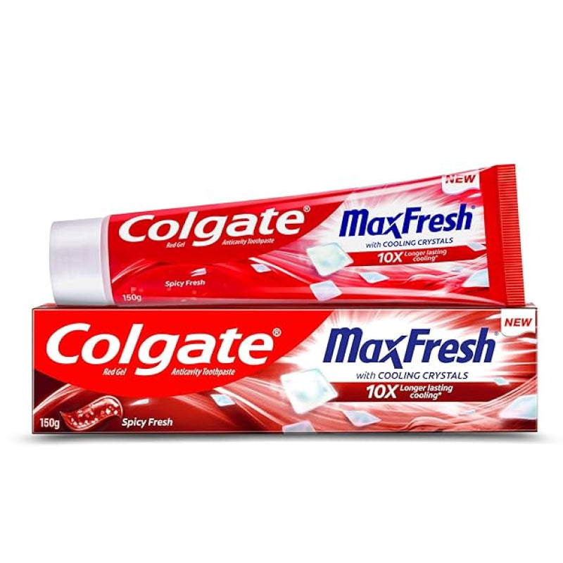 Colgate MaxFresh Toothpaste, Red Gel Paste with Menthol
