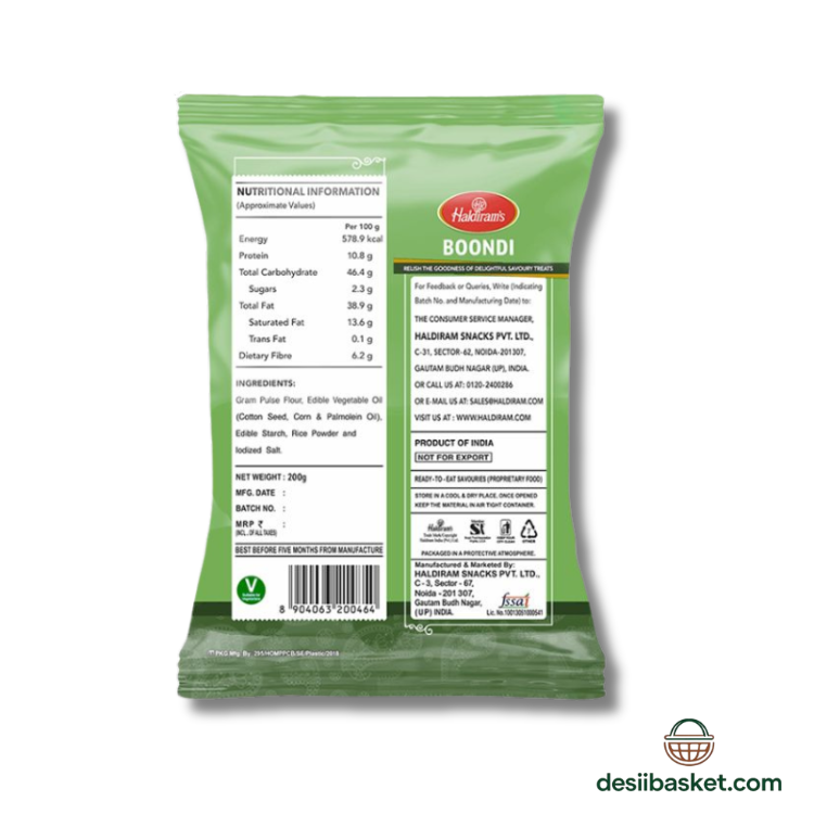 Haldiram's  Boondi Plain 200g