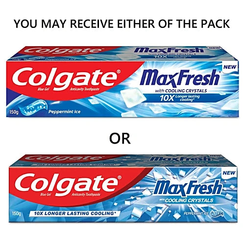 Colgate MaxFresh Toothpaste - Peppermint Ice, 150 g