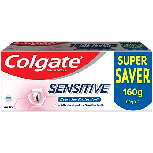 Colgate Sensitive Everyday Protection Toothpaste, 160 g (2x80g)