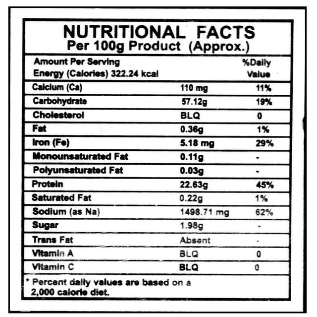 Lijjat Punjabi Masala Papad/Papadom 200g