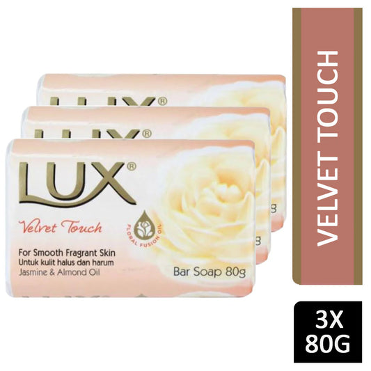 Lux Velvet Touch Soap – 3 × 80 g