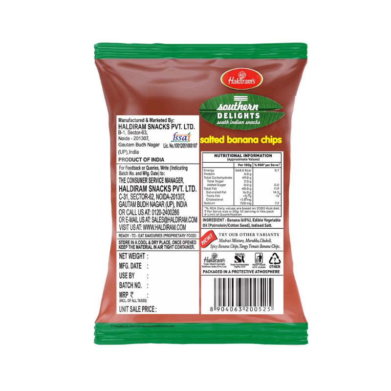 Haldiram's Banana Chips 200g