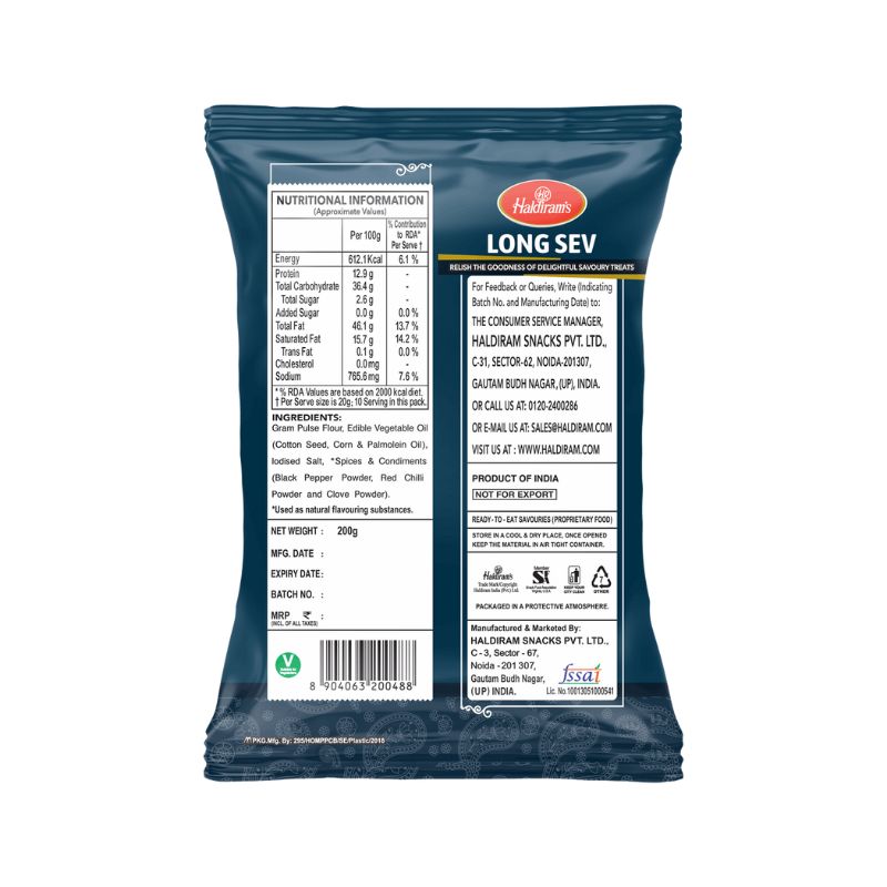 Haldiram's Long Sev 200g
