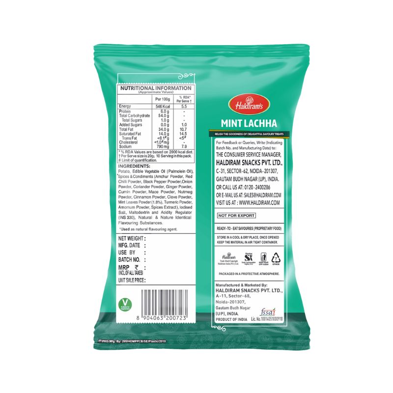 Haldiram's Mint Lachha 200g