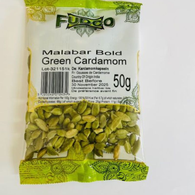 FUDCO MALABAR BOLD GREEN CARDOMOM 50gms