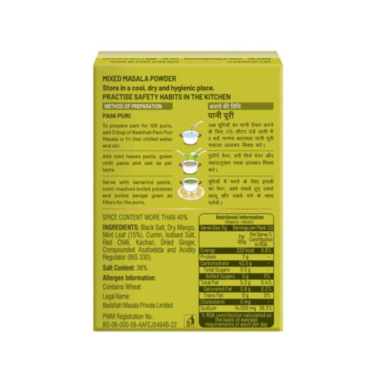Badshah Pani Puri Masala 100g