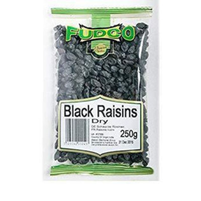 FUDCO BLACK RAISINS DRY 250G