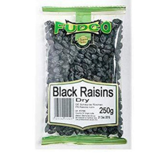 FUDCO BLACK RAISINS DRY 250G