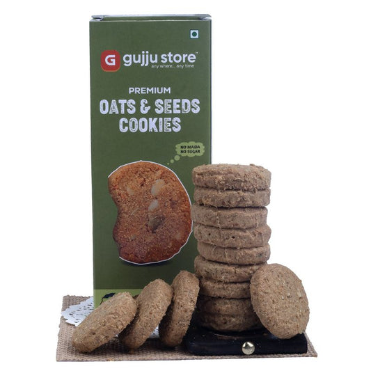 Gujju Store Oats & Seeds Cookies  Wholesome Goodness in Every Bite 150g
