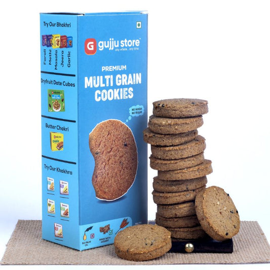 Gujju Store Multigrain Cookies A Wholesome Treat with the Goodness of Millets 150g