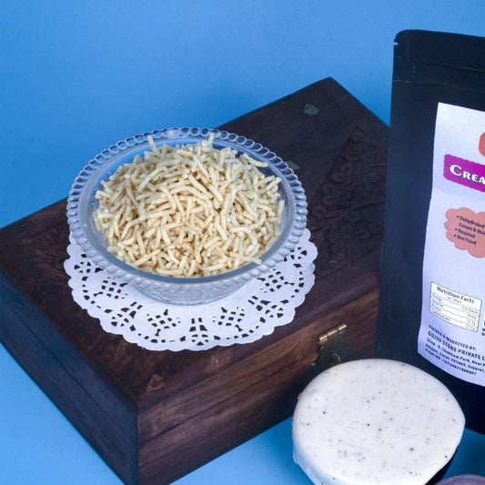 Cream & Onion Bhujiya  Crunchy, Roasted, and Irresistible 90g