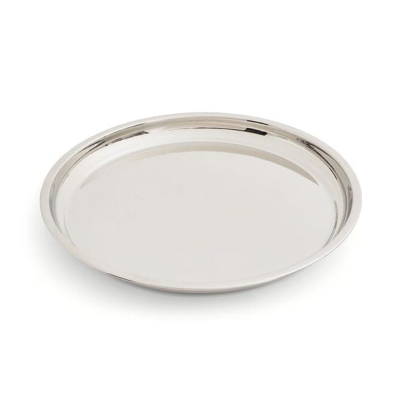 Round Stainless Steel Serving Tray