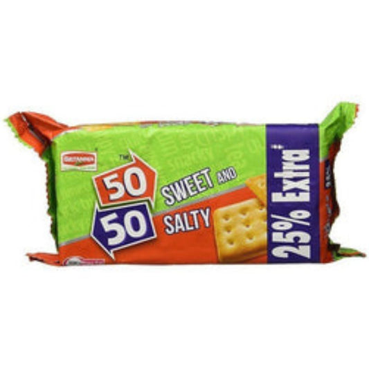 BRITANNIA 50-50 SWEET AND SALTY BISCUITS 62G