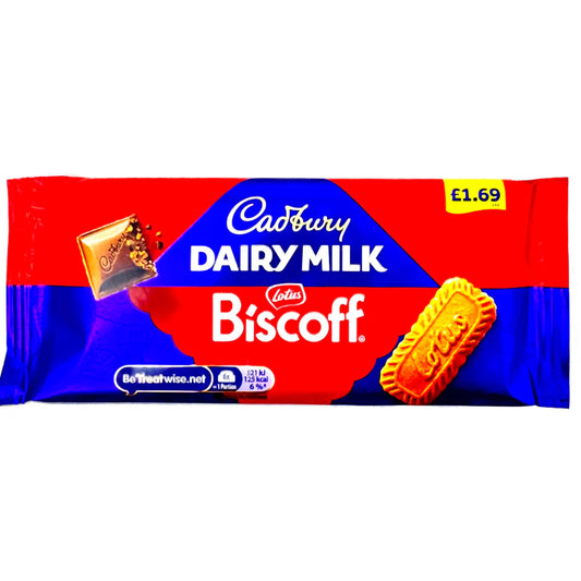Cadbury Dairy Milk Biscoff Standard Bar 100 g