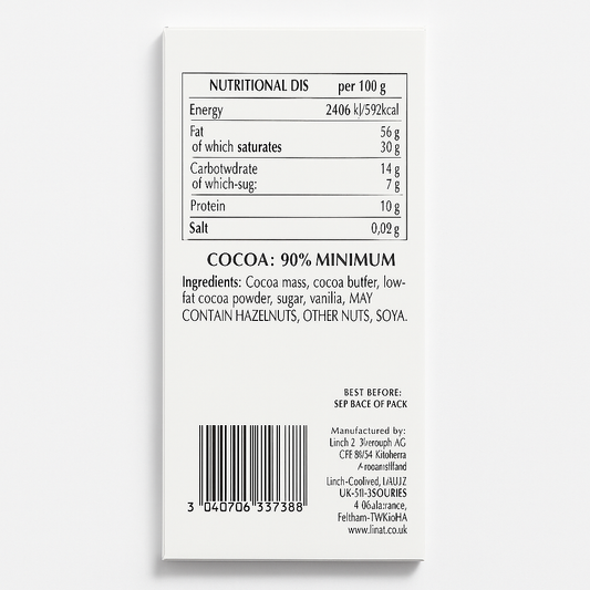 Lindt Excellence Dark 90 % Cocoa 100 g