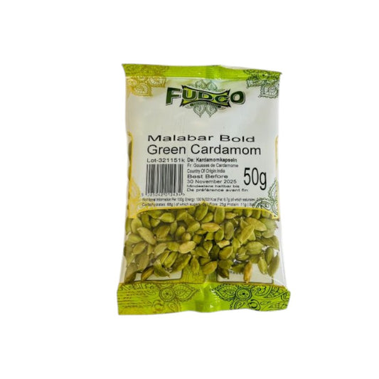 FUDCO MALABAR BOLD GREEN CARDOMOM 50gms