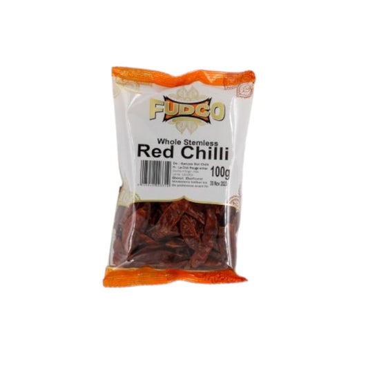 FUDCO WHOLE RED CHILLI (STEMLESS)