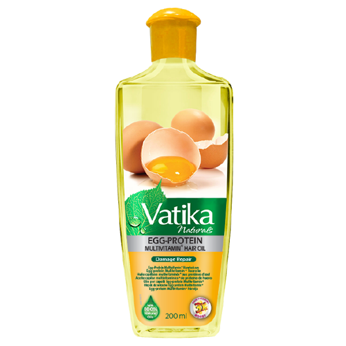 Vatika Naturals Egg‑Protein Multivitamin Hair Oil – 200 ml