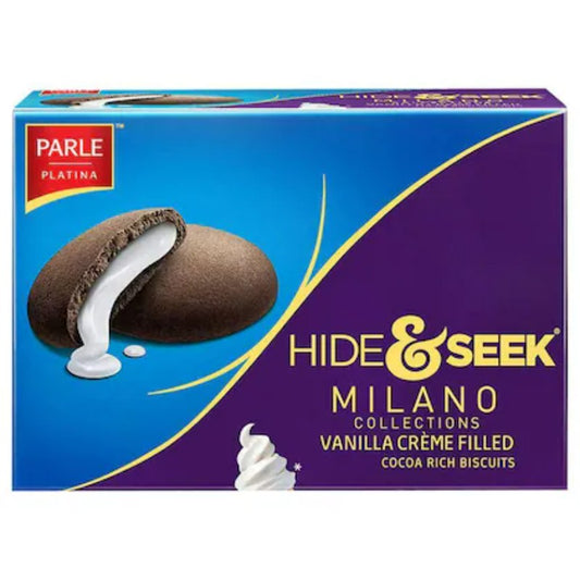 Parle Hide & Seek Milano Vanilla Creme Center-Filled Biscuits – 125 g