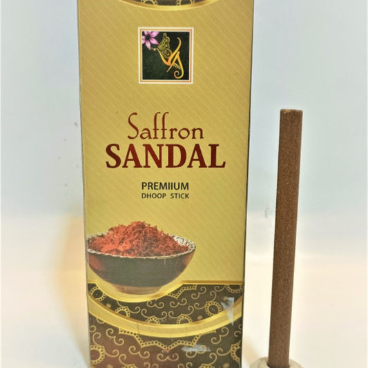 Kamdhenu Sandal & Saffron Dhoop Sticks – 20 pcs